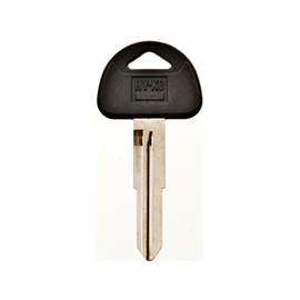 Hy-Ko 12005SUZ17 Key Blank, 2.7 in L x 1.2 in W, Brass, Nickel Plated
