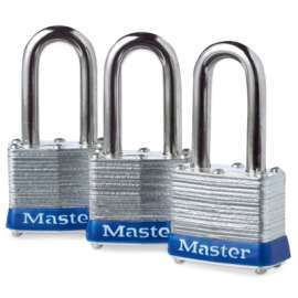 3PK 1-9/16" Lam Padlock