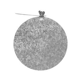 Imperial GV0752 Round Damper with Key, 6 in Dia, Steel