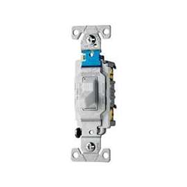Eaton Wiring Devices CS115W Switch, 120/277 V, Wall Mounting, Nylon, White