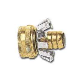 Gilmour C34F Hose Repair Coupler, 3/4 in Female, Brass