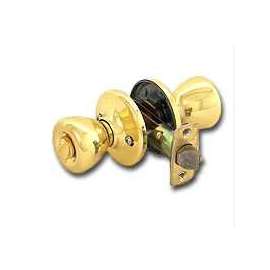 Kwikset 400T36ALRCSK3BX Keyed Entry Knob, 1-3/8 to 1-3/4 in Thick Door, Polished Brass