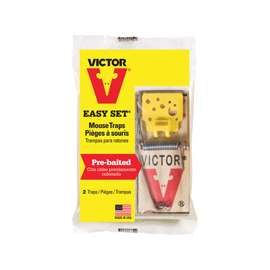 Victor Easy Set M035 Reusable Mouse Trap, Wood