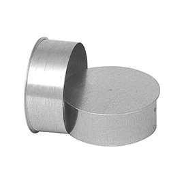 Imperial GV2007 Round End Cap, Galvanized