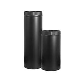 Imperial BM0113 Stove Pipe, 24 in L, 8 in Dia, 24 ga Thick, Steel