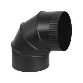 Imperial BM0014 Stove Pipe Elbow, 90 deg, 6 in, Steel