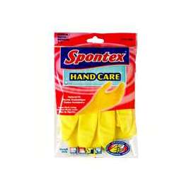 Spontex 69981 Extra-Flexible Protector Gloves, S, Yellow, Latex