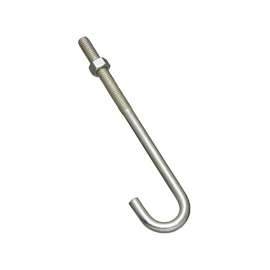 National Hardware 2195BC Series 232967 J-Bolt, 3/8 in Thread, 3 in L Thread, Steel, Zinc
