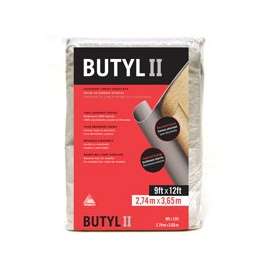 Trimaco BUTYL II 85321 Drop Cloth, 12 ft L, 9 ft W, Canvas, Beige/Cream