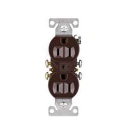 Eaton Wiring Devices 270B Duplex Receptacle, 15 A, 2-Pole, 5-15R, Black