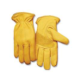 Heatkeep 198HK-XL Premium-Grade Driver Gloves, XL, Cowhide Leather, Gold