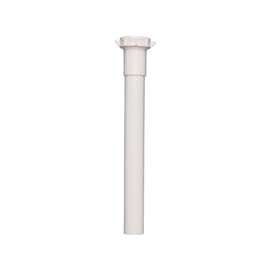 Plumb Pak PP945W Extension Tube, 1-1/4 x 1-1/4 in Slip Joint, 12 in L, White