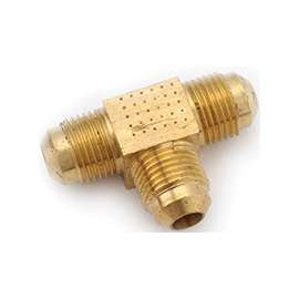 Anderson Metals 754044-05 Tube Union Tee, 5/16 in Flare, 1200 psi, Brass