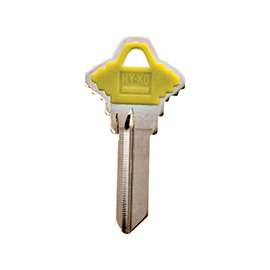 Hy-Ko 13005SC1PY Key Blank with Yellow Plastic Head