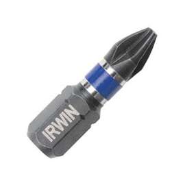 IRWIN 1837324 Power Bit, #1 Drive, Phillips Drive, 1/4 in Shank, Hex Shank, S2 Steel