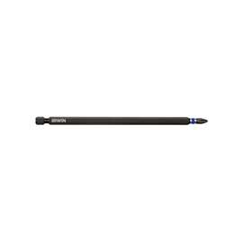 IRWIN 1837460 Power Bit, #2 Drive, Phillips Drive, 1/4 in Shank, Hex Shank, S2 Steel