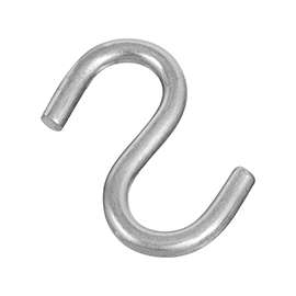 National Hardware N233-551 S-Hook, 145 lb Working Load Limit, Stainless Steel