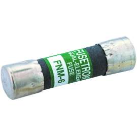 Bussman FNM-3 Cartridge, Supplemental Time-Delay Fuse, 3 A, 250 V, 10 kA at 125 VAC, 100 A at 250 VAC IR