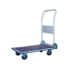 ProSource Folding Small Platform Cart, 330 Lb, 4 Wheels, 4 In Pneumatic, Rear Swivel Wheel, Steel/Rubber