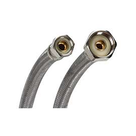 Fluidmaster B1FV16 Water Supply Connector, 3/8 in Compression x 1/2 in FIP, 1000 psi, Vinyl
