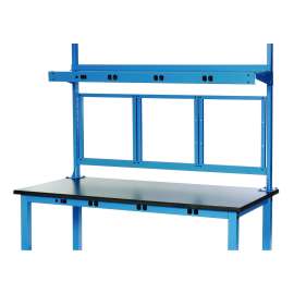 Panel Mounting Rail, For Use with Global Industrial 48" Wide Workbenches, 150 lb Weight Capacity