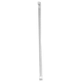 Wrapped Giant Straws, 10.25", Polypropylene, Black, 1,200/Carton