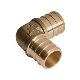 SharkBite UC248LFA Pipe Elbow, 1/2 in PEX, 1/2 in Barb, 90 deg