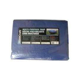 ProSource Multi-Purpose Tarp With Aluminum Grommets, 60 Ft L X 40 Ft W, 8 X 10 In Mesh, Polyethylene