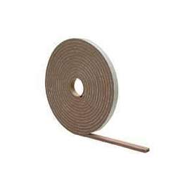 M-D 02790 Foam Tape, 17 ft L, 3/16 in Thick, PVC, Brown