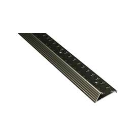 M-D 43882 Fluted Carpet Gripper, Aluminum, Pewter