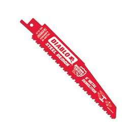 Diablo DS0608BFD2 Reciprocating Saw Blade, 8/10 TPI, Bi-Metal Cutting Edge, Steel