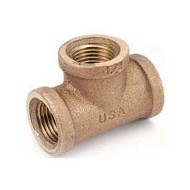 Anderson 738101-06 Pipe Tee, 3/8 in, FPT, Brass