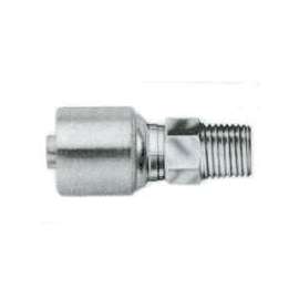 Gates MegaCrimp G25100-0604 Hose Coupling, 1/4-18 Crimp x NPTF, Steel
