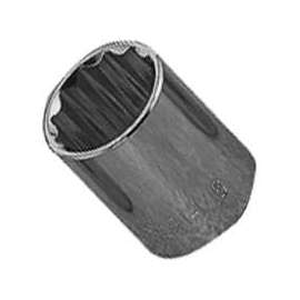 Vulcan Socket, 1/2 In Drive, 27 Mm, 12 Point, Chrome Vanadium Steel, Chrome