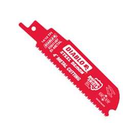 Diablo DS0414BF2 Reciprocating Saw Blade, 14/18 TPI, Steel, Perma-Shield