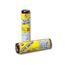 Carry-Home SP-4CH10-B Super Tough Poly Film, 25 ft L, 10 ft W, 4 mil Thick, Black