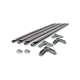 Make-2-Fit PL 7804 Screen Frame Kit, Aluminum, Mill, 10-Piece, For 48 x 48 in Screen Frame