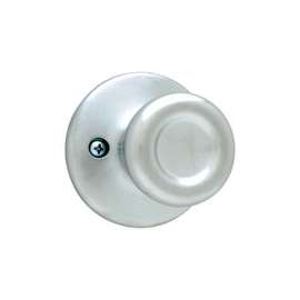 Kwikset 488T 26D CP Half-Inactive Dummy Door Knob, 1-7/8 in Dia Knob, Satin Chrome