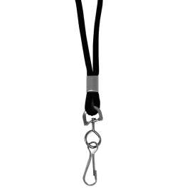 Std Lanyard with Swivel Hook, Black