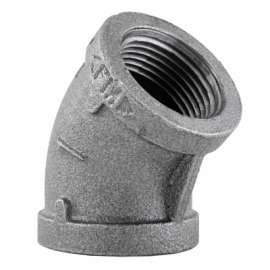 1" BLK 45 DEG Elbow