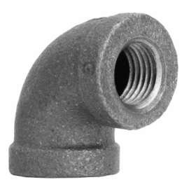 1/8" BLK 90 Deg Elbow