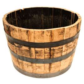 Half Oak Barrel Planter