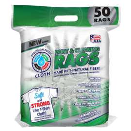 50CT WHT Fiber Rags