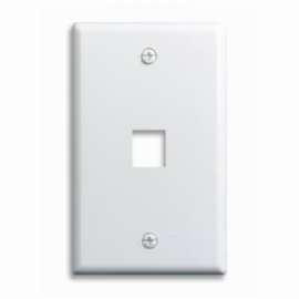 WHT 1G 1Port Wall Plate