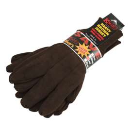 3PK LG BRN Jersey Glove