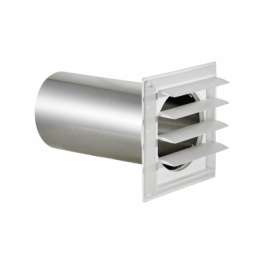 6" WHT Plas Louver