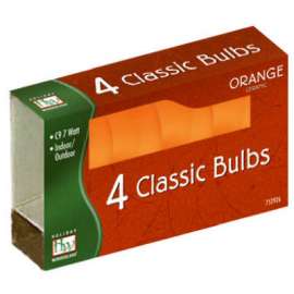 HW 4PK C9 ORG Cera Bulb