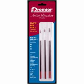 3PC RED Sab Brush