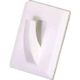 6PK WHT Util Adhes Hook