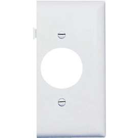 WHT SGL Sect Wall Plate
